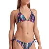Arena Water Print Bikini Triangle Women's Swimsuit, Size: S, 3 image