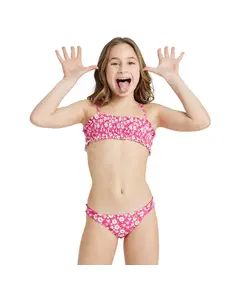 Arena Bikini Bandeau Allover Kids' Swimsuit, Size: 6Y