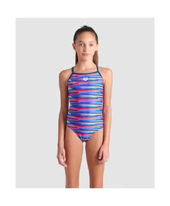 Arena Girl'S  Racing Stripe Swimsuit, Size: 6Y