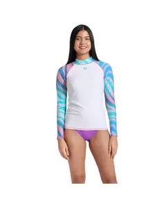 Arena Rash Vest L/S Allover Women's UV T-Shirt, Size: XS