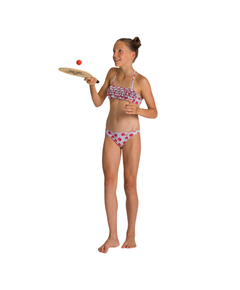Tropical Summer Bandeau Rouche Bikini, Size: 6Y