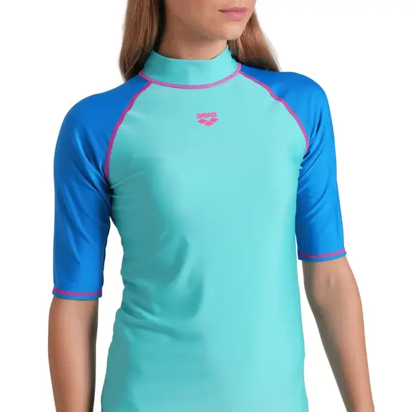 Arena W Arena Rash Vest S/S Graphic Γυναικείο Μαγιό, Μέγεθος: S, 3 image