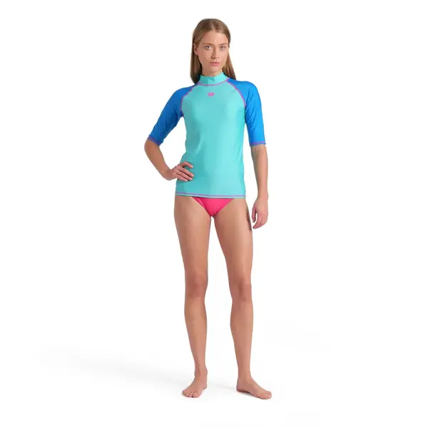 Arena W Arena Rash Vest S/S Graphic Γυναικείο Μαγιό, Μέγεθος: S, 5 image