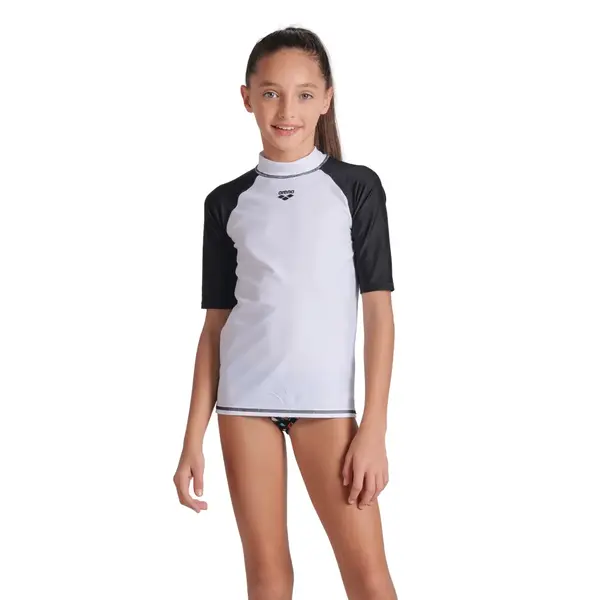 Arena Unisex Jr Arena Rash Vest S/S Kids' Swimsuit, Size: 6Y, 3 image