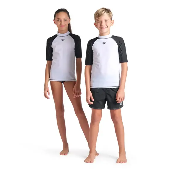 Arena Unisex Jr Arena Rash Vest S/S Kids' Swimsuit, Size: 6Y, 8 image
