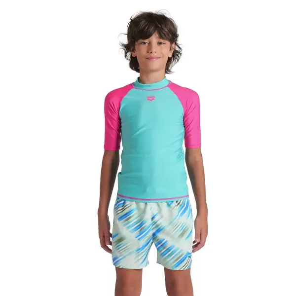 Arena Unisex Jr Arena Rash Vest S/S Kids' Swimsuit, Size: 6Y, 2 image