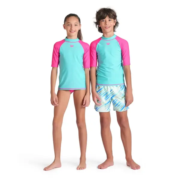 Arena Unisex Jr Arena Rash Vest S/S Kids' Swimsuit, Size: 6Y, 8 image