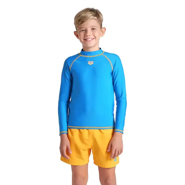 Arena Unisex Jr Arena Rash Vest L/S Kids' Swimsuit, Size: 6Y, 2 image
