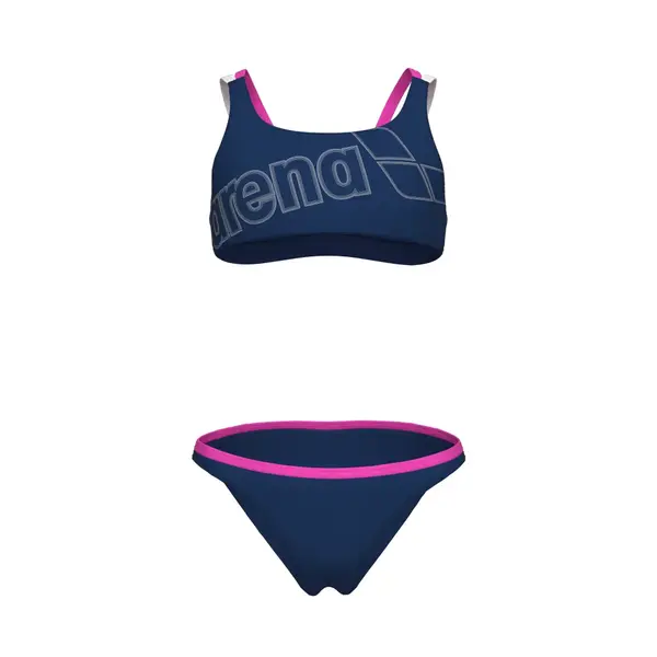 Arena Girl'S Logo Swimsuit Two Pcs Παιδικό Μαγιό, Μέγεθος: 6Y