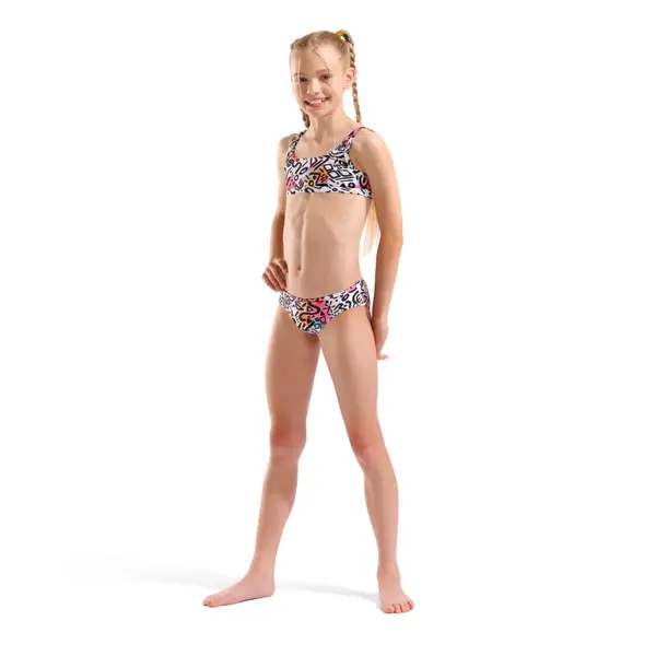 Arena Water Print Bikini Bralette Παιδικό Μαγιό, Μέγεθος: 6Y, 5 image