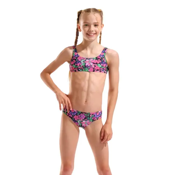 Arena Water Print Bikini Bralette Παιδικό Μαγιό, Μέγεθος: 6Y